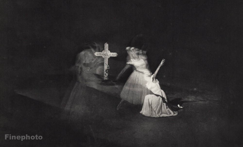 1947 Surreal Ballet Theater Dance Cross Richard McKinney Vintage Photo Gravure