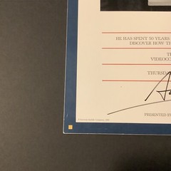 Arnold Newman autographed Kodak video conference series panel Piet Mondrian
