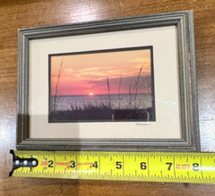 Vtg Barry Gamow Beach Photographs 4 Matted Framed 8” X 6” c1960s – 1980s Signed