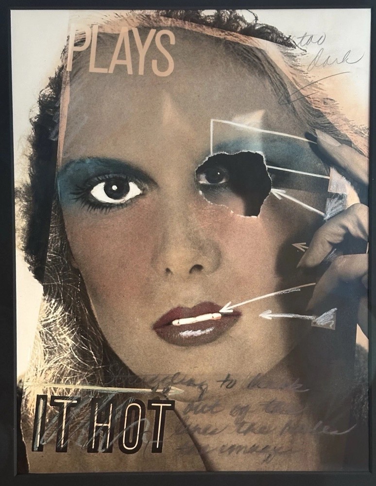 Judith Golden Plays It Hot 1977 Artist Proof AP Signed Photo Mixed Media 70s