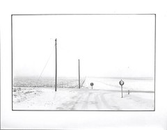 Robbert FLICK: Winter Prairie Landscape / 1974 Silver / 10 in. x 14 in. SIGNED!!