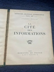 International Colonial Exhibition Paris 1931 The City of Information Map