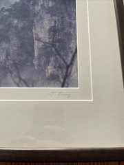 (Two) Keith Guo Ji Liang Framed Photograph, Mt. Tian Zi And San Qing, Signed