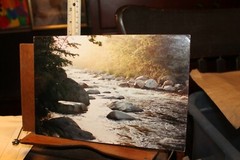 Vintage 8×12 Photo W. Beebe East Tennessee Mountain Stream Mounted Cardstock