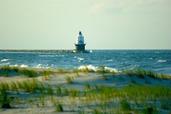 “Light in the Bay” Henlopen White Lighthouse