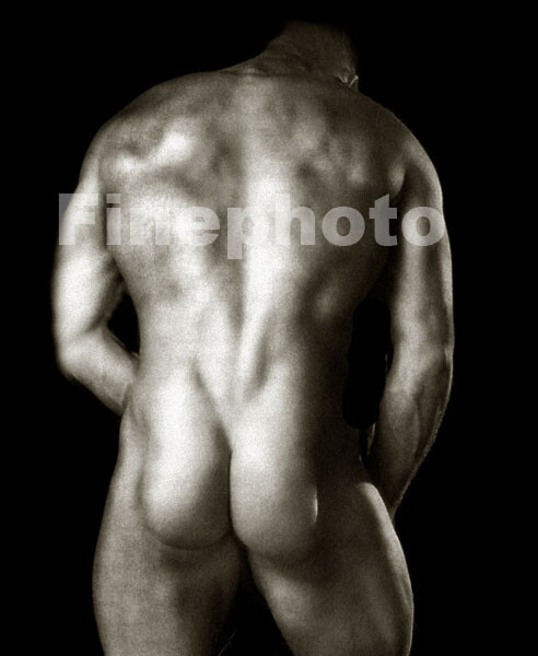 Original Nude Male Boxer Physique Muscle Butt Body Signed Art Photo Thomas Lidge