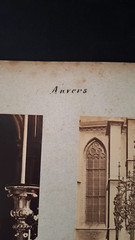 Rare Photo Board Late 19th – Early 20th Century Belgium City Monuments Antwerp