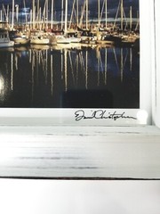 Daniel Christopher Photography Framed Sailboats Harbor Sea 7 1/4 In x 9 1/4 In