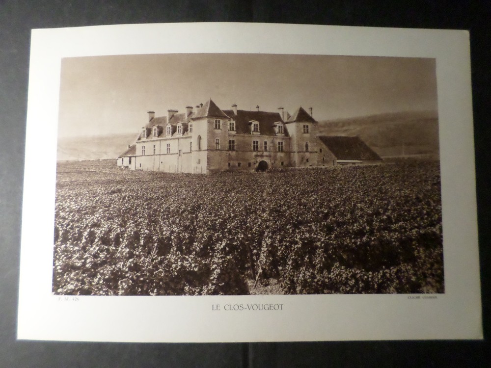 Old Photo Cliché, Combiér, Château Le Clos Vougeot, 20×29, CASTLE