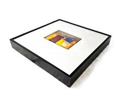 Jim Nilsen ~ Blue & Yellow ~ 72 Rhodes, Greece ~ Framed, Matted, Signed
