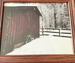 Original photograph, ‘Rustic Winter’ by Serene Scenes in Maine, 8×10