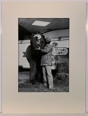 Vintage Photograph RINGLING BROTHERS BARNUM & BAILEY CIRCUS Man with Elephant