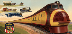 Photo Art Print of the Union Pacific M-10001 Brochure Artwork from 1935