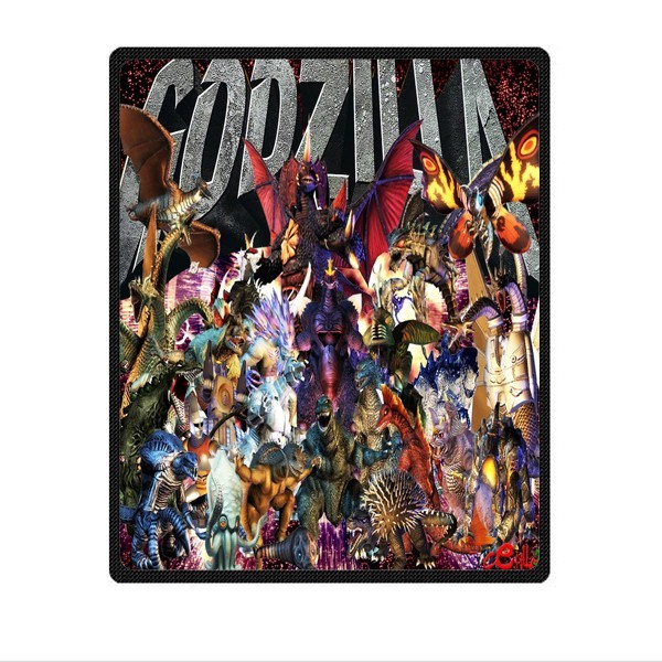 great godzilla Soft Warm Single-Side Printing Flannel Fleece Blanket