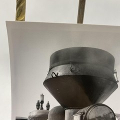 Steam Locomotive Front Headlight 8×10 Black White Glossy Photograph Original