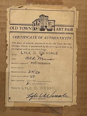 Lyle Wessale original photography copy 24/50 Old Mine signed framed certified