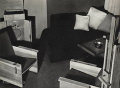 1930/34 Original MAN RAY Interior Design Art Deco Studio Chairs Photo Gravure
