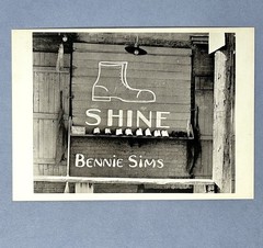Walker Evans Art Photo Print Card Shoeshine Stand Detail 1936 4.25”x6” Fotofolio