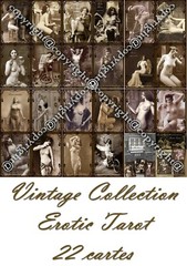 antique tarot card cards deck rare erotic art vintage brothel cartomancy oracle