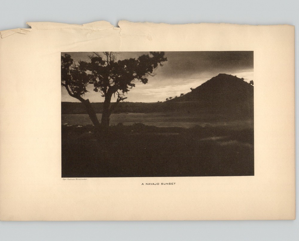 Wanamaker/Dixon “A Navajo Sunset” 1913 Photogravure from “The Vanishing Race”