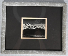 Ansel Adams Winter Sunrise Sierra Nevada from Lone Pine Matted & Framed Print