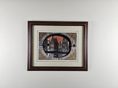 Illegibly Signed Limited Edition 35mm Art Photograph 23.25×19.25 Framed, Europe