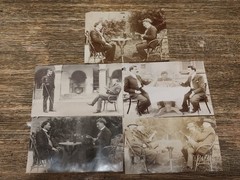 5 Antique Photo Montages 1900s Double Exposure Cabinet of Curiosities
