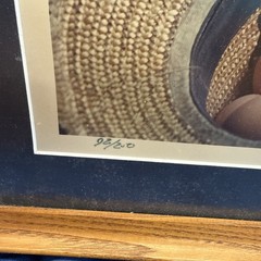DICK BROWN Amish Girl Child Photo Picture Signed Folk Art Wall Decor PA Gift