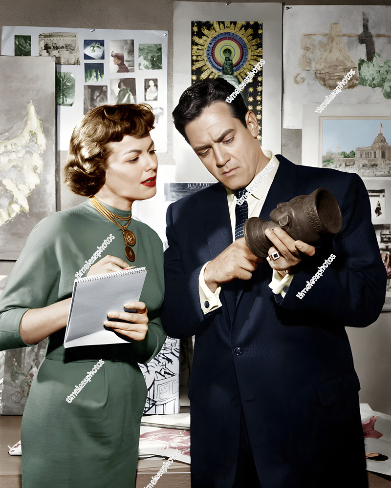 RAYMOND BURR & BARBARA HALE ACTORS PERRY MASON 8″x10″ Photograph