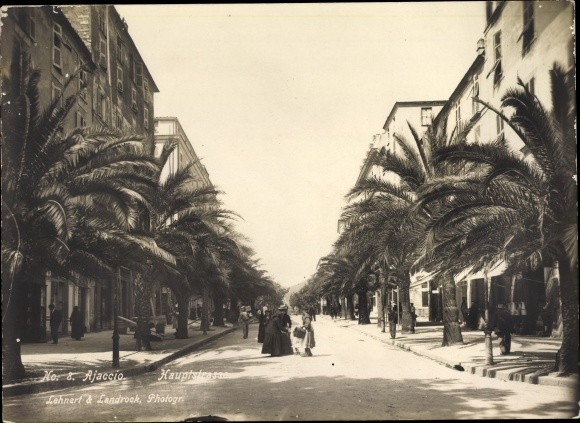 Photo Ajaccio Corse du Sud, Main Street, Lehnert and Landrock No. 8 – 10496133