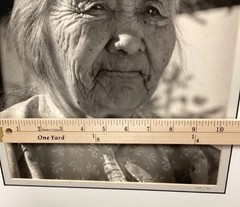 Vtg Apache Native American Elder Women Portraits Camp Verde Arizona 16×20 Blk&Wh