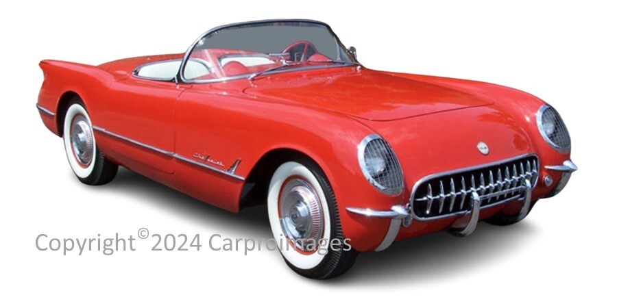1955 Chevrolet Corvette Red Limited Edition 8″ x 10″ Premium Photo B