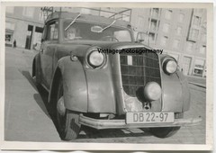 Z7057 Photo 1950s Car Passenger Car Deutsche Bahn License Plate DB 22 – 97 Railway