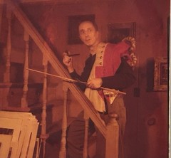 3 Norman Rockwell 1952 Negatives Of Him In His Studio, Grabbing Props Rare￼￼
