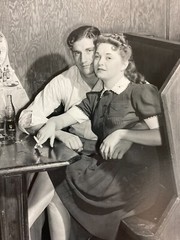 MARION POST WOLCOTT Signed TWO COUPLES JUKE JOINT Gelatin Silver Print FLORIDA