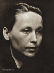 1947 Josef Sudek Czech Portret Cernum Female Portrait Original Vintage Photo Art
