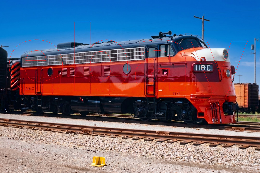 Photo Art Print Milwaukee Road MILW 118-C an EMD F-7A built in 1951 at Union, IL
