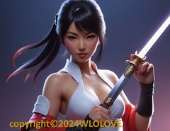 Beautiful Sensual Asian Girl Anime B on Quality semi-gloss Photo Paper 8.5″x11″