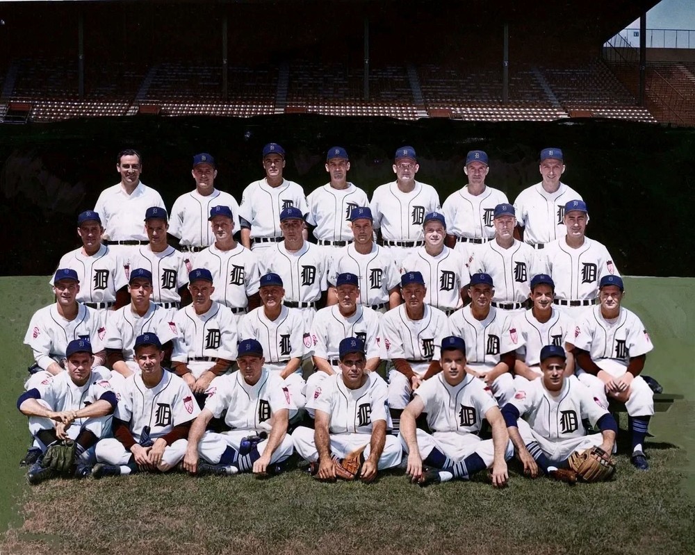 1951-tigers-color 8×10 Colorized Print-FREE SHIPPING