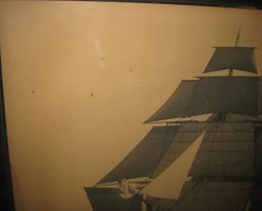 Antique CHARLES BOLLES ‘Benjamin F Packard’ SAILBOAT Sailing Gelatin PHOTOGRAPH