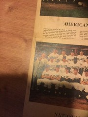 1955 AMERICAN & National LEAGUE CHAMPS YANKEES/Dodgers NEWS Print Matted