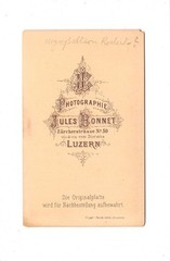 CDV photo woman portrait/woman Lucerne around 1880