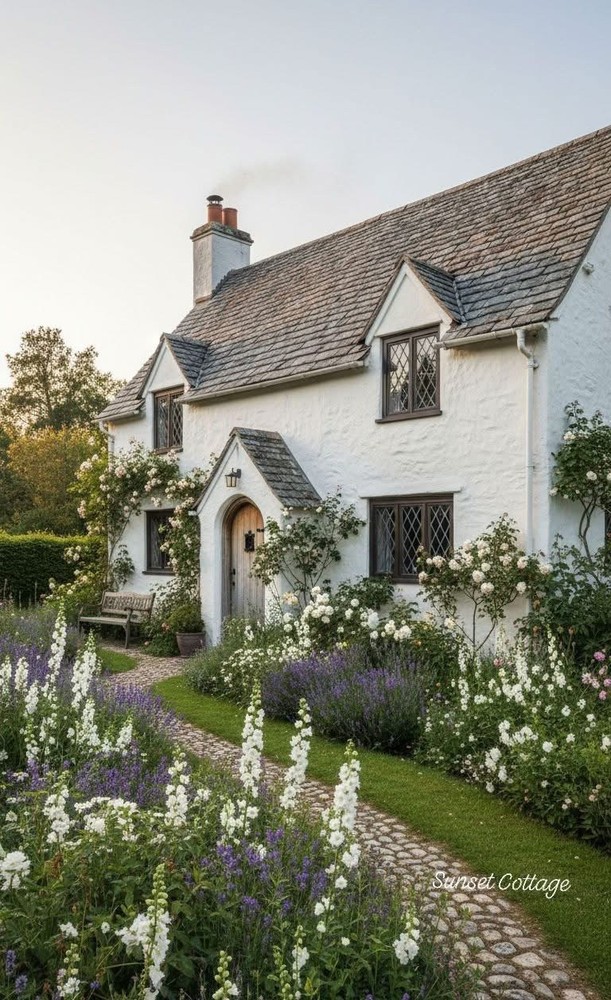 8*10 cozy cottage house photo print warm beautiful home wall art decor bedroom