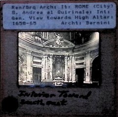 Vintage Art History Slide Photo Historic art piece Rome Bernini architecture