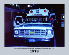1978 Southland Ambulance, Anaheim California 8×10 Unframed Photo VFRPBT_0065