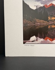 Hedy Signed Fine Art Photo “Maroon Bells” Matted Landscape Colorado Aspen