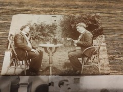 5 Antique Photo Montages 1900s Double Exposure Cabinet of Curiosities