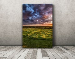 Storm photography print colorful sunset wall art photo Iowa landscape picture