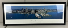 Chicago Skyline Panorama Print Navy Pier Unframed Dry Mounted Blakeway James