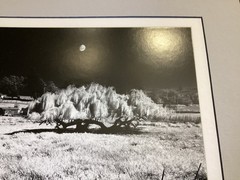 Bob Werling Signed #25 Farm & Moon Black & White Framed Decorator Edition Print